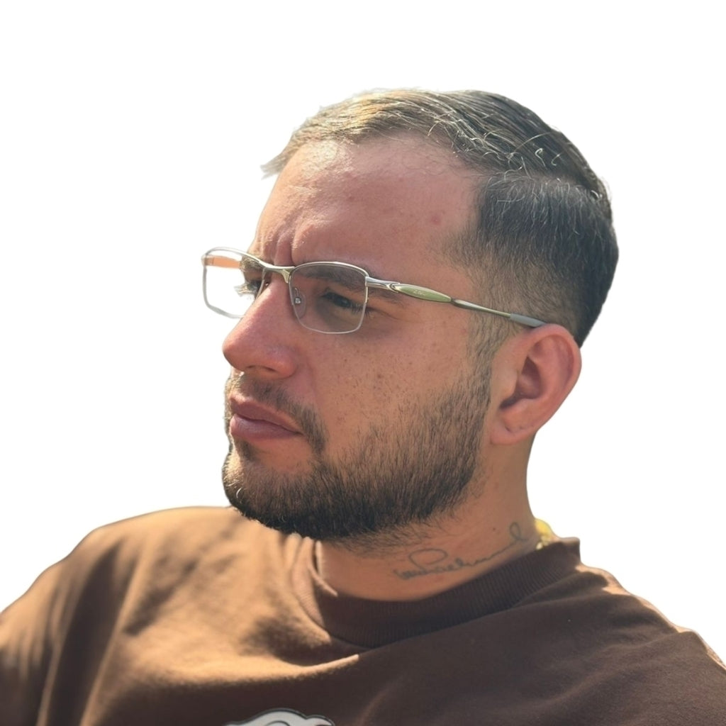 Óculos Gamer Zac KNG Silver Prateado Blue Filter Sem Grau