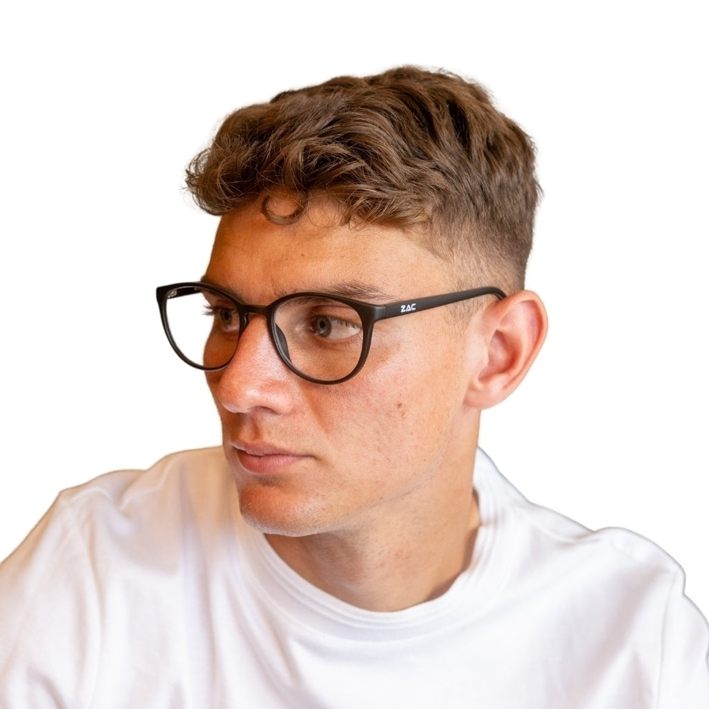 Óculos de Grau Zac Fusion Azul Fosco Fibra de Carbono