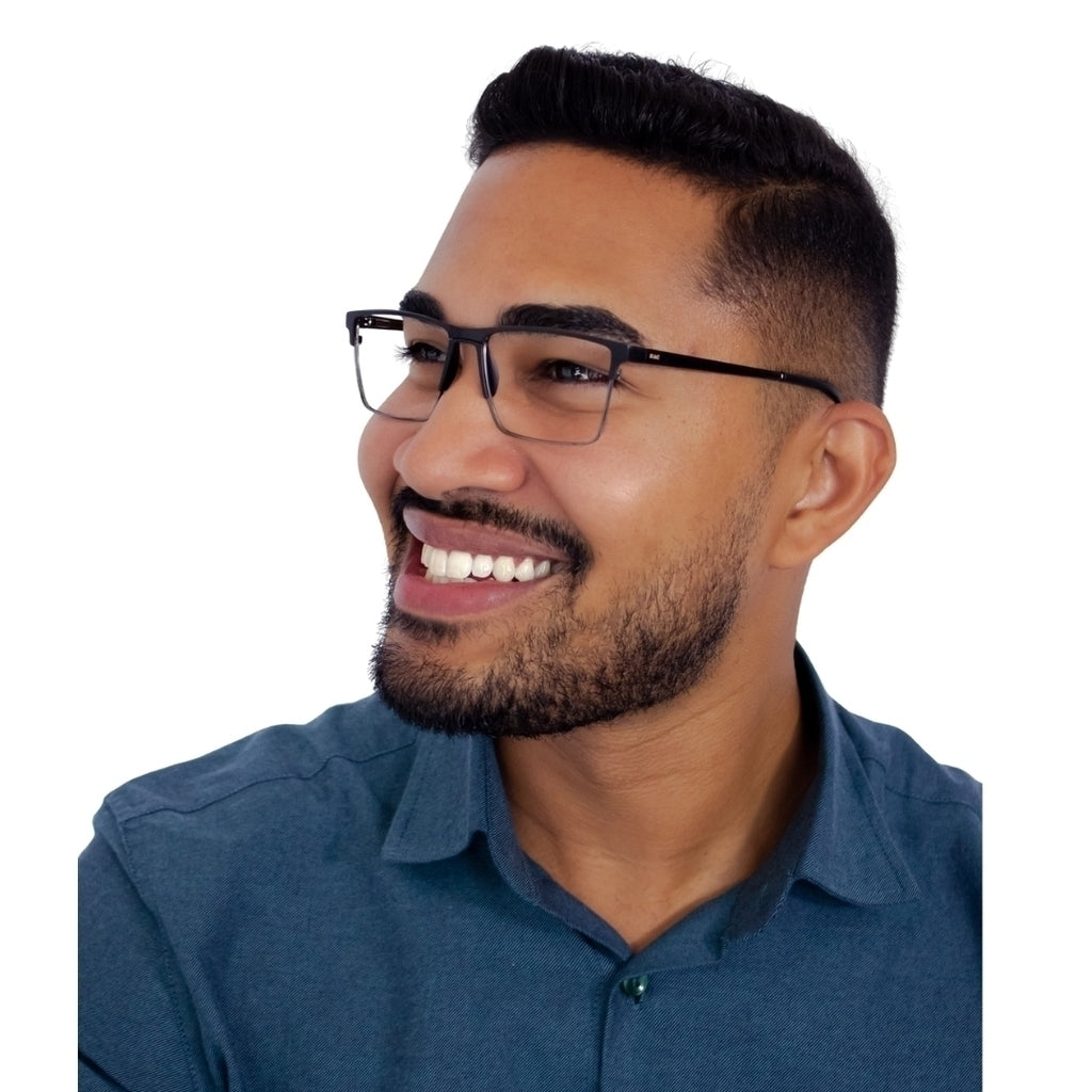 Óculos de Grau Zac Dot Preto Metálico