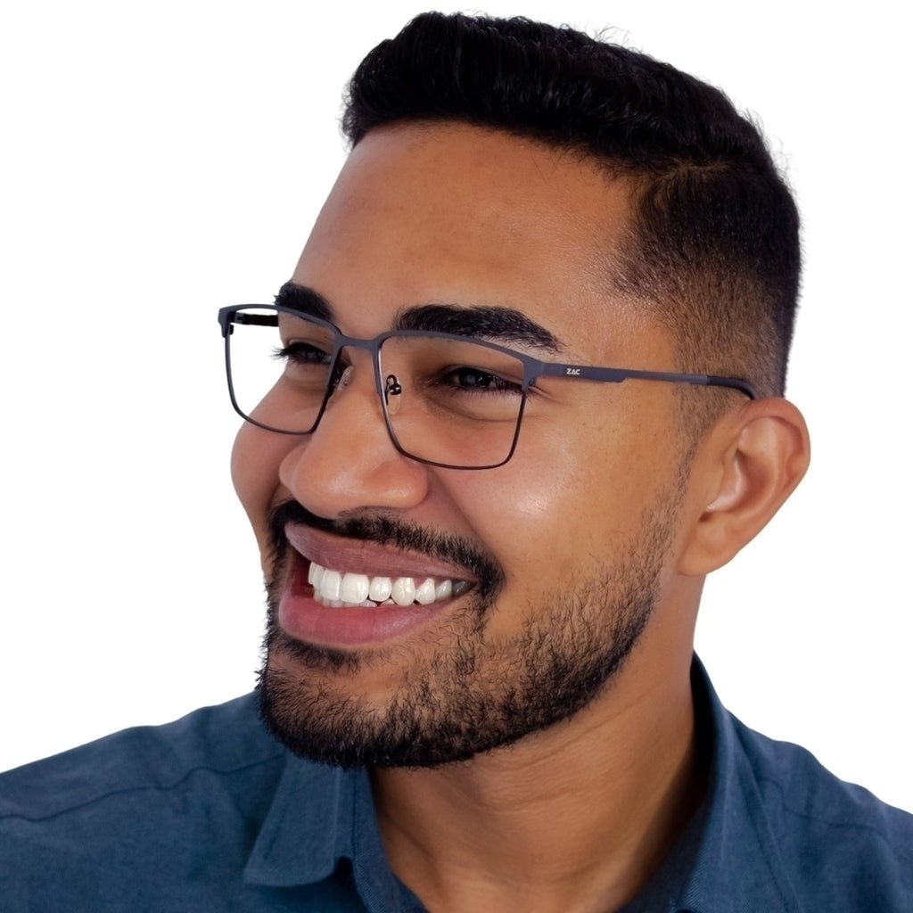 Óculos de Grau Zac Pulse Preto Metálico