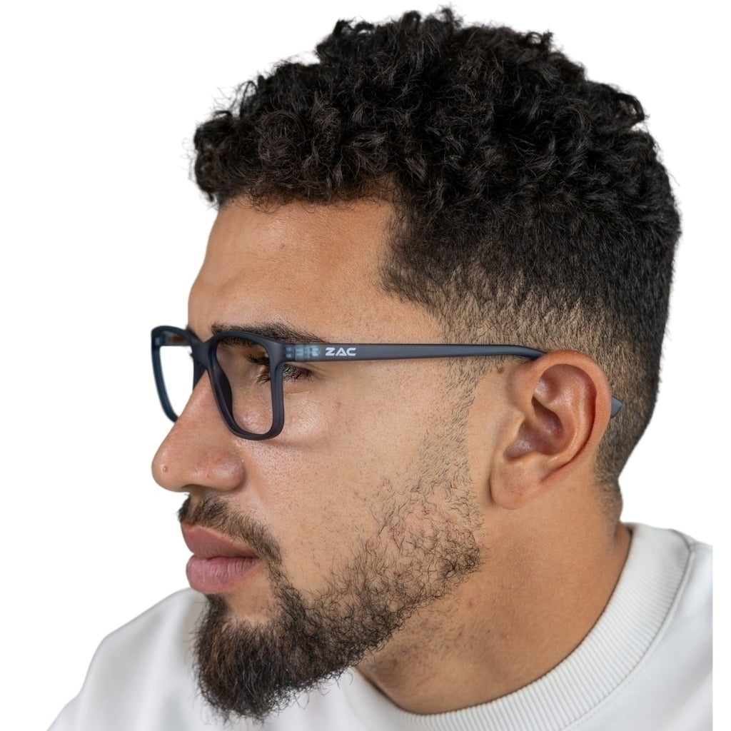 Óculos de Grau Zac Blue Pulse Fibra de Carbono Azul Fosco