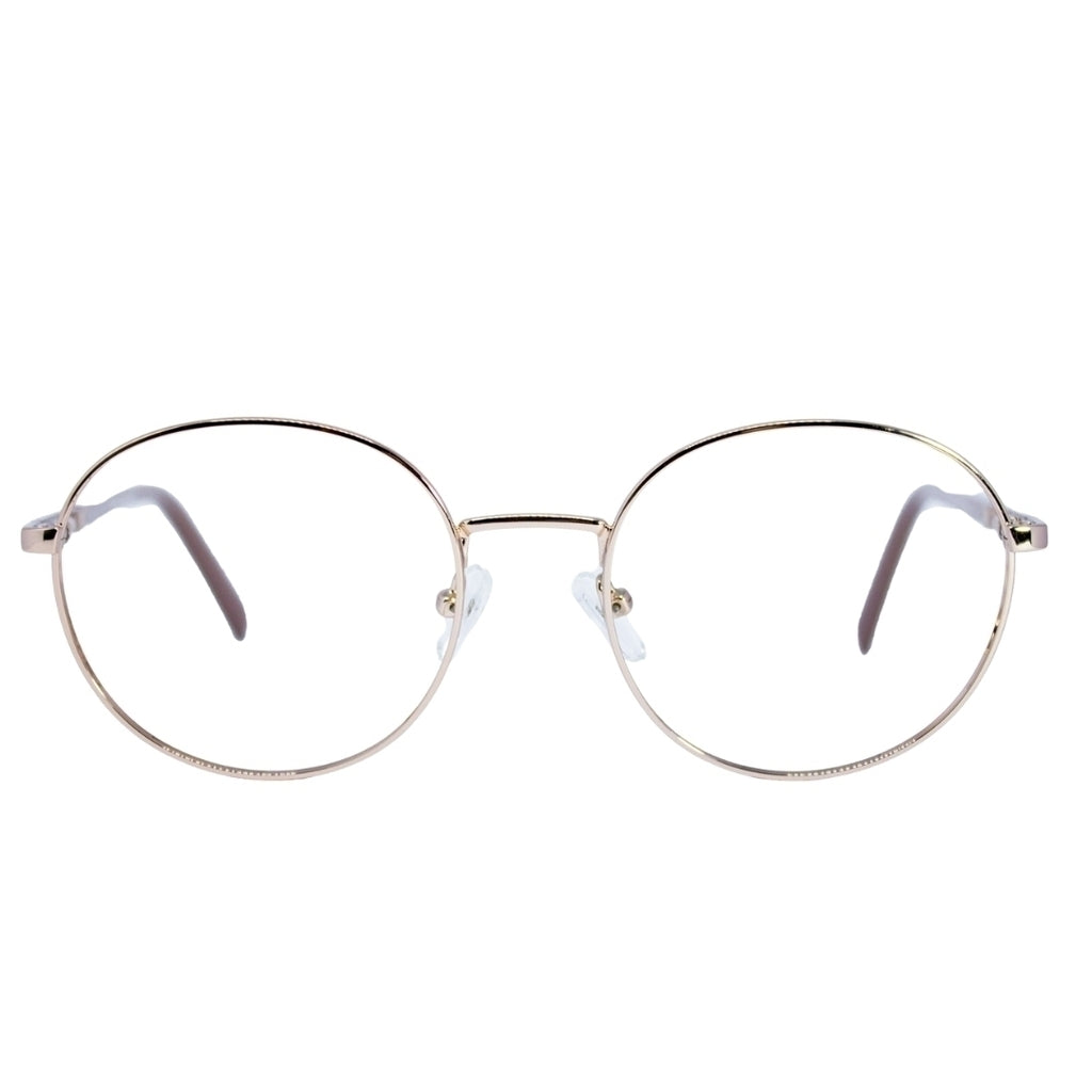 Óculos de Grau Zac Ivory Gold Metal Rose