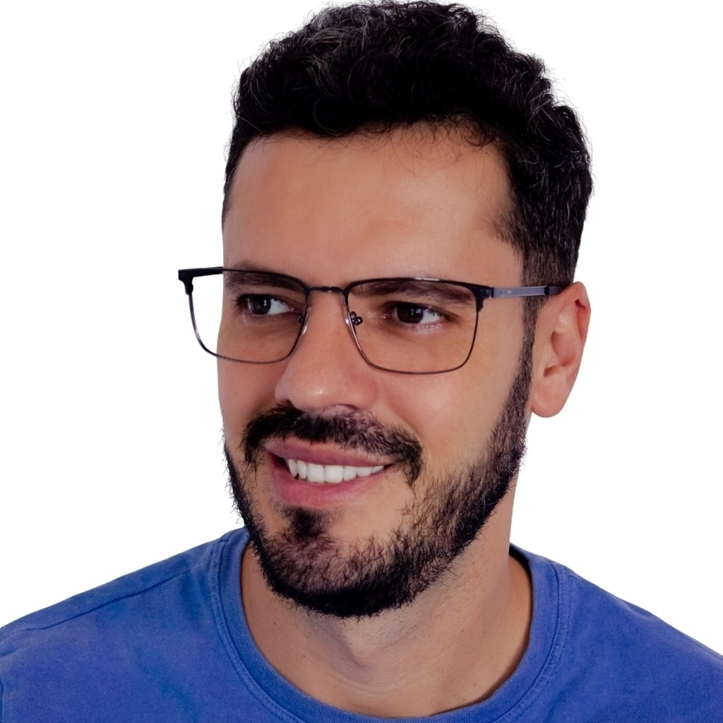 Óculos de Grau Zac Nexus Preto Metálico