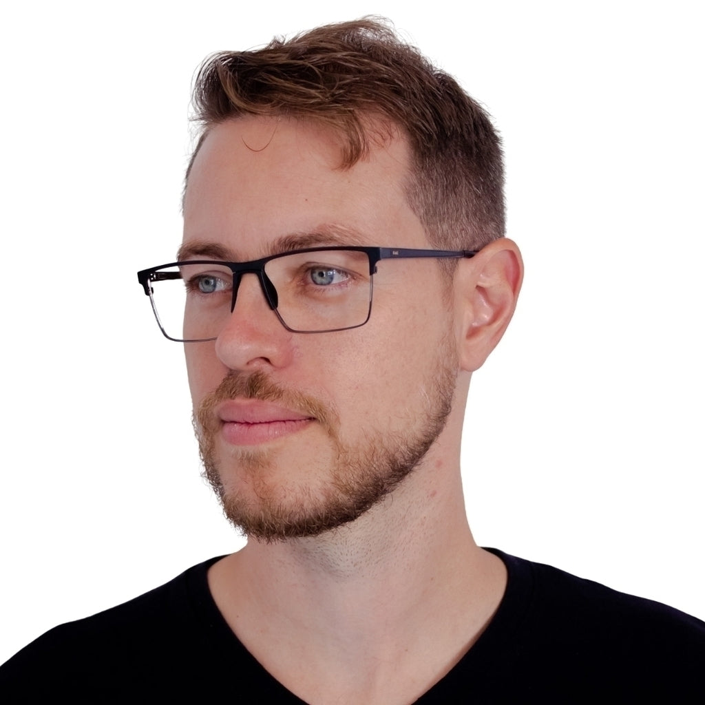 Óculos de Grau Zac Dot Preto Metálico