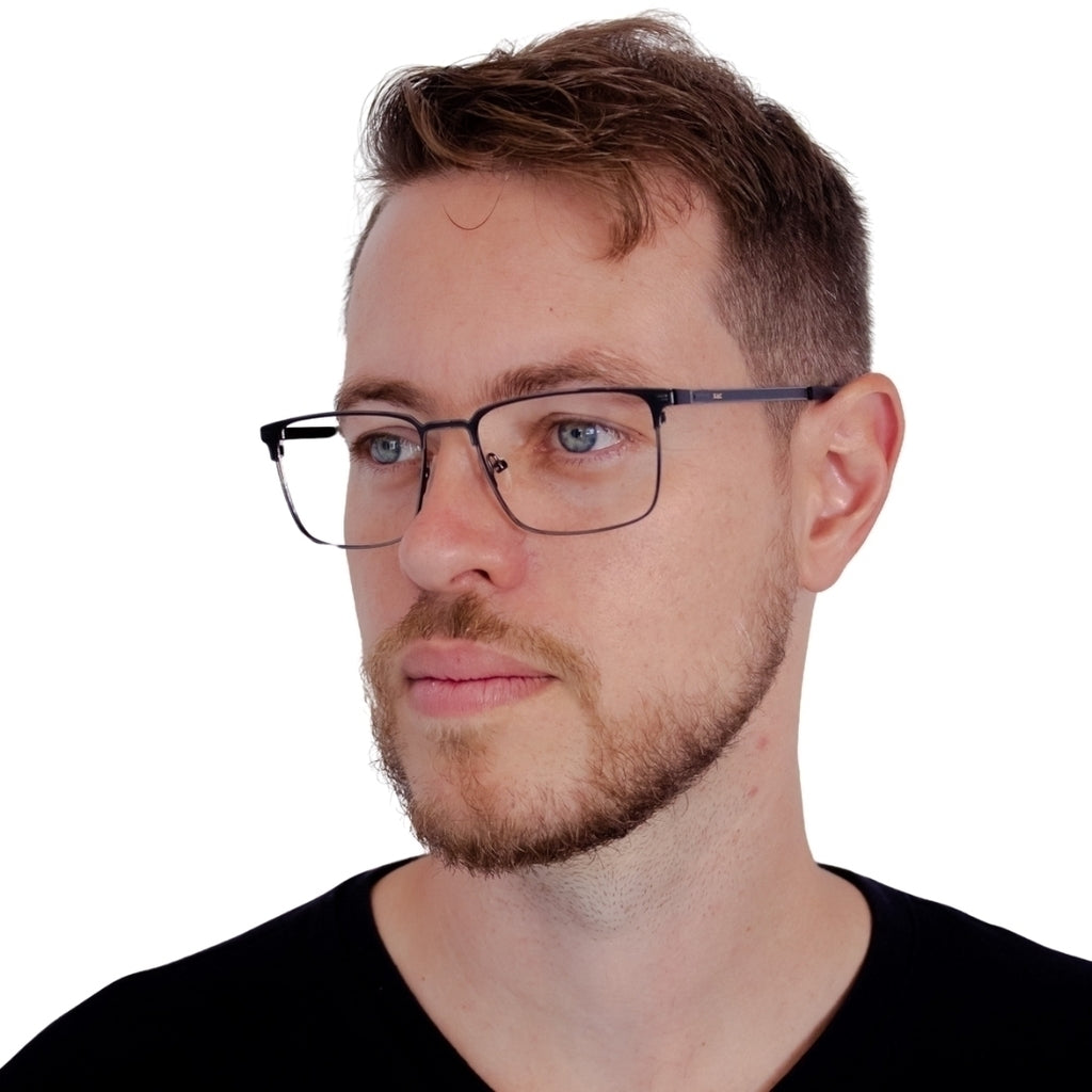 Óculos de Grau Zac Nexus Preto Metálico