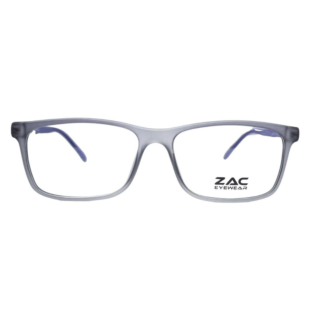 Óculos de Grau Zac Storm Flex Cinza Translúcido e Azul
