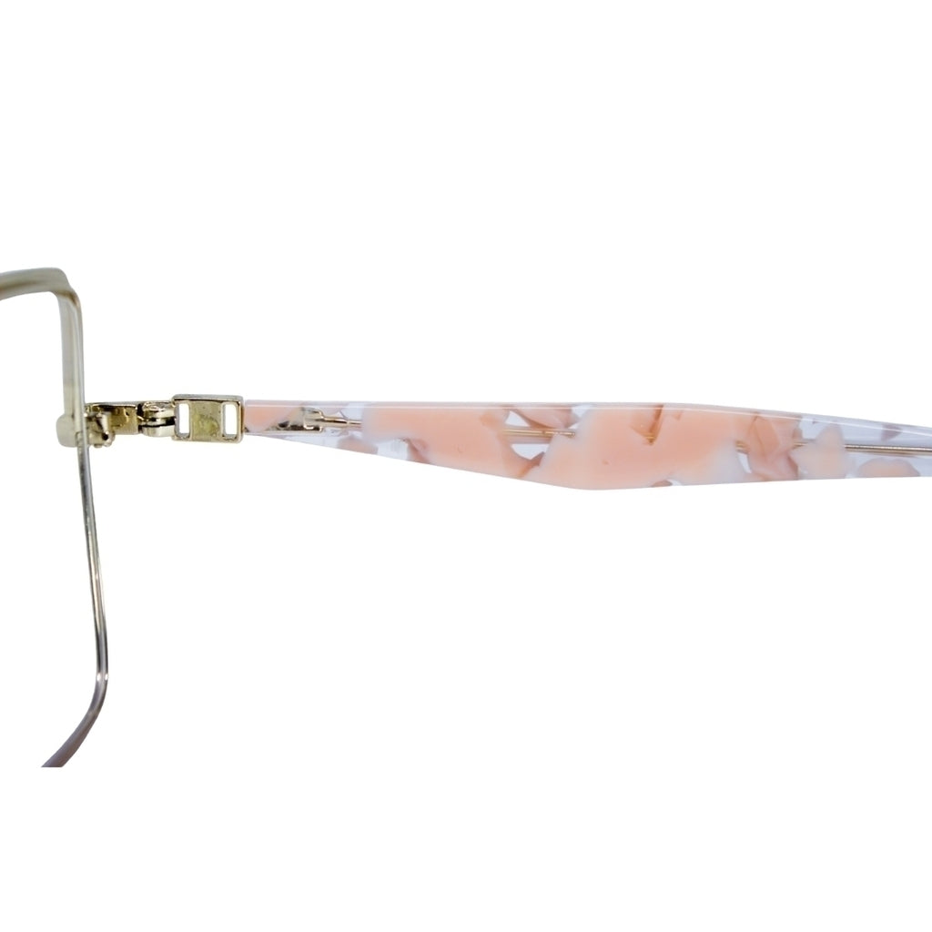 Óculos de Grau Zac Blush Venus Dourado e Rosa