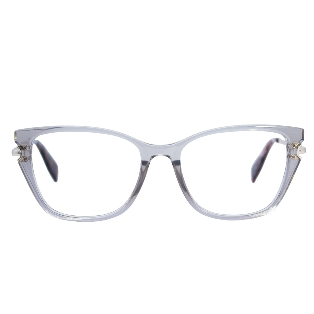 Óculos de Grau Zac Celestine Cinza Translúcido