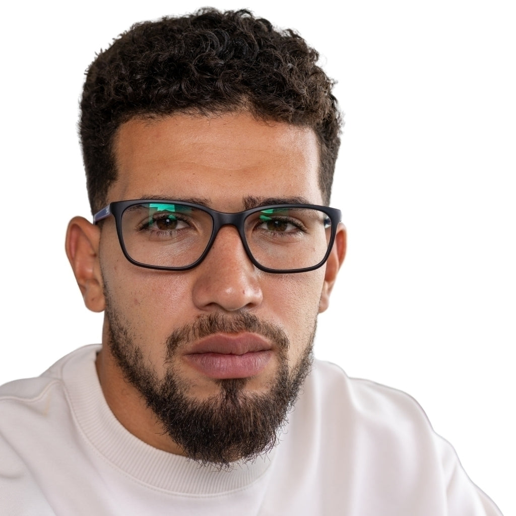 Óculos de Grau Zac Carbon Blue Fibra de Carbono Preto e Azul